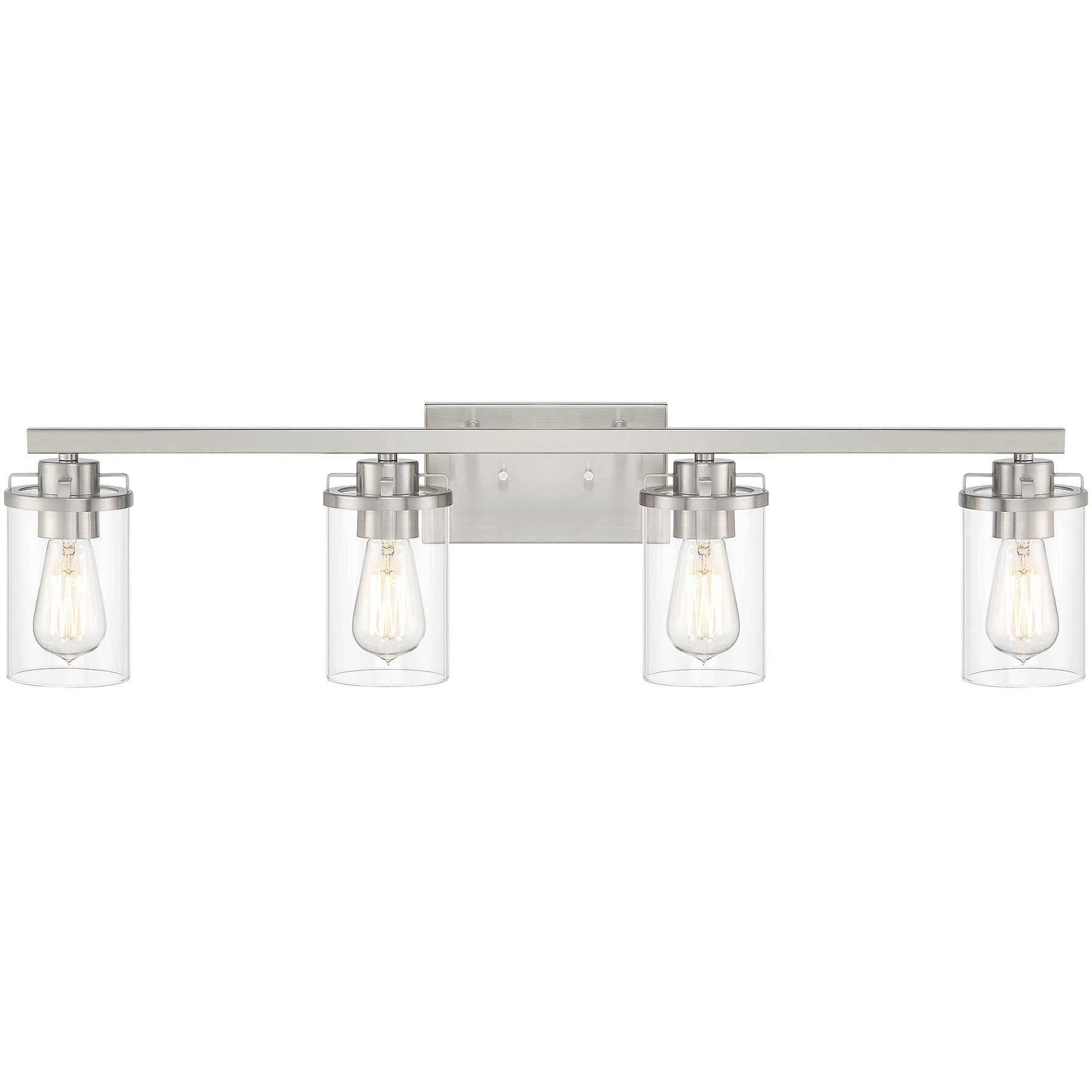 Jedrek 4 Light 34 inch Brushed Nickel Vanity Light Wall Light